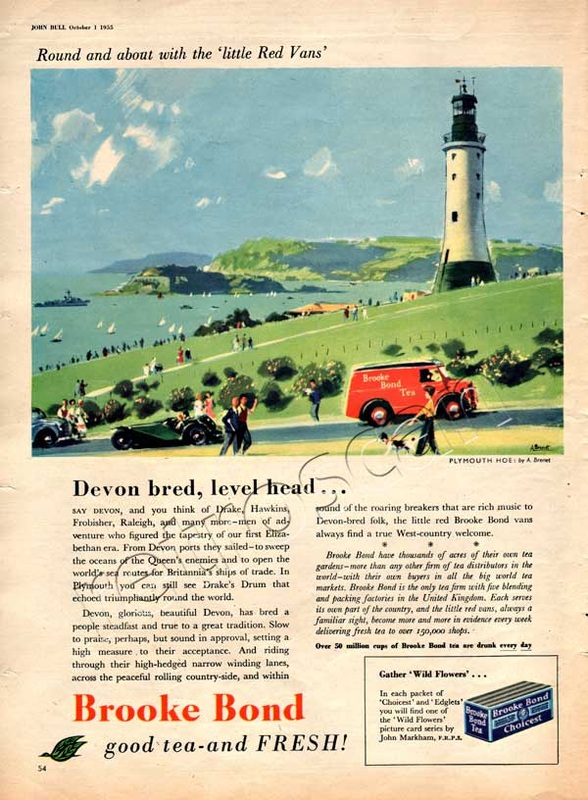 vintage 1955 Brooke Bond Tea ad