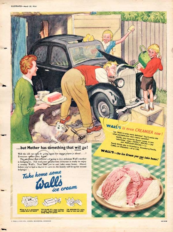 vintage 1954 Walls Ice Cream advert