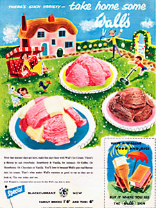  1955 Walls Ice Cream - vintage ad