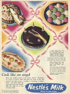 1955 Nestlé's milk ad