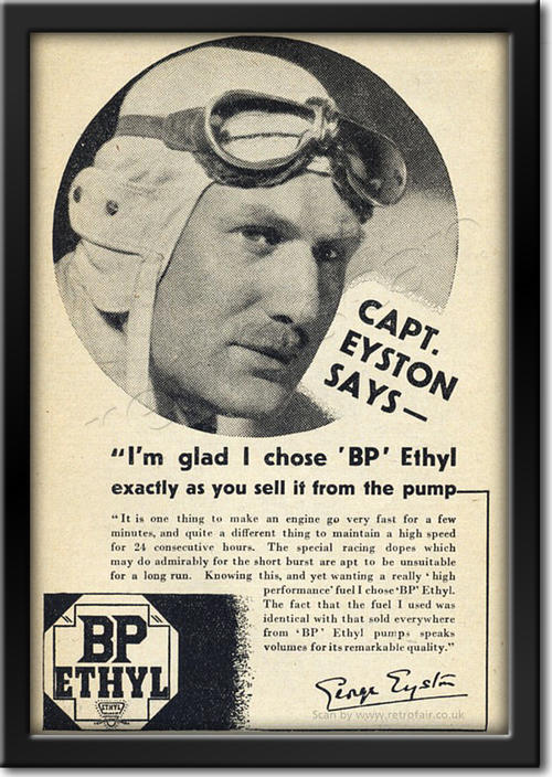 1936 vintage BP Ethyl advert