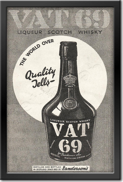 1936 VAT 69 Scotch Whisky 
