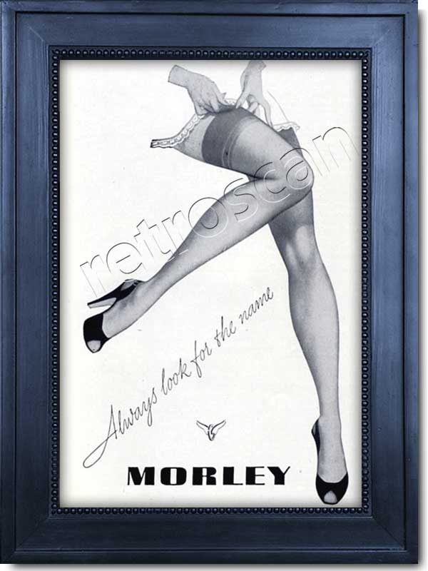 1950 vintage Morley Stockings Ad
