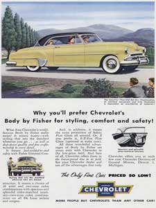 vintage  Chevrolet advertising 
