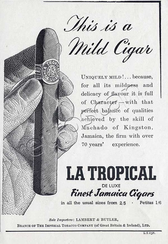 1950 La Tropical Jamaica Cigars