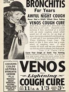  1936 ​Venos Cough Cure - vintage ad