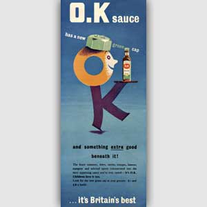 1954 OK Sauce - Vintage Ad