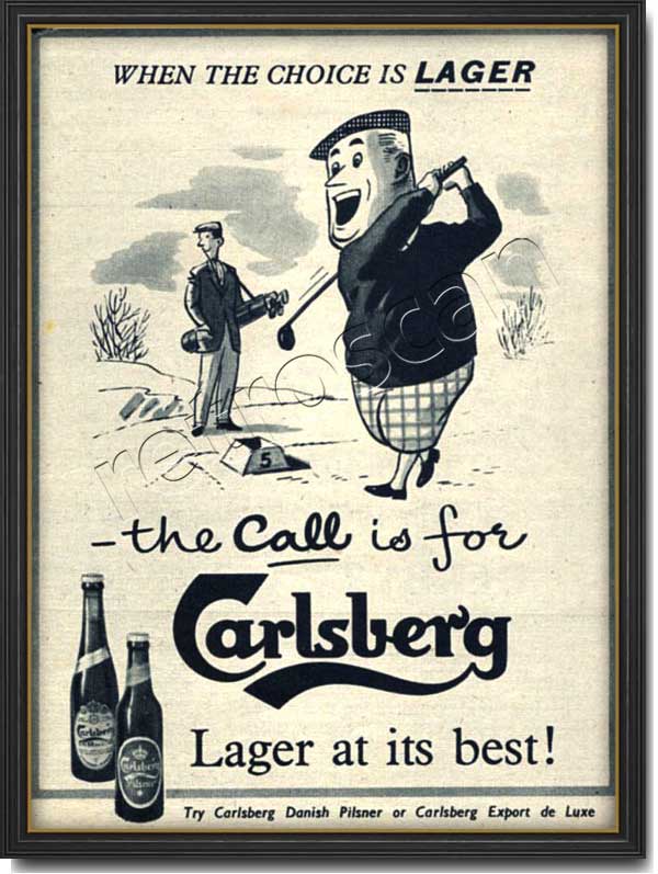 vintage 1955 Carlsberg Lager