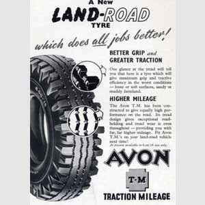 1952 Avon Tyres - vintage ad