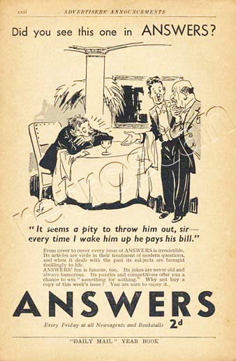 1939 Answers Magazine - unframed