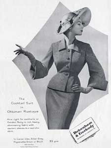 1952 Debenham and Freebody vintage fashion ad