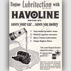 1952 Havoline advert