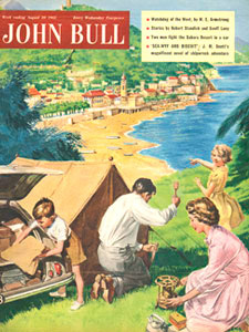 1955 August John Bull Vintage Magazine family camping vacation