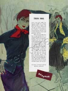 vintage 1953 Braemar Knitwear advert