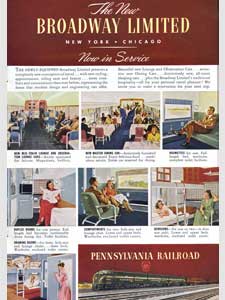 1949 Pennsylvania Railroad ad