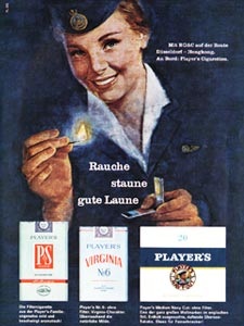 1964 ​Player's Cigarettes  - vintage ad
