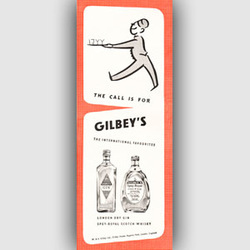 1954 Gilbey's Gin - Vintage Ad