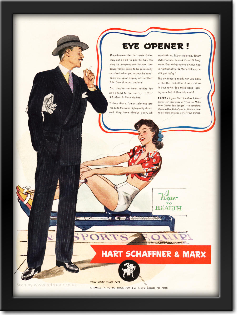 1942 Hart Schaffner & Marx framed preview