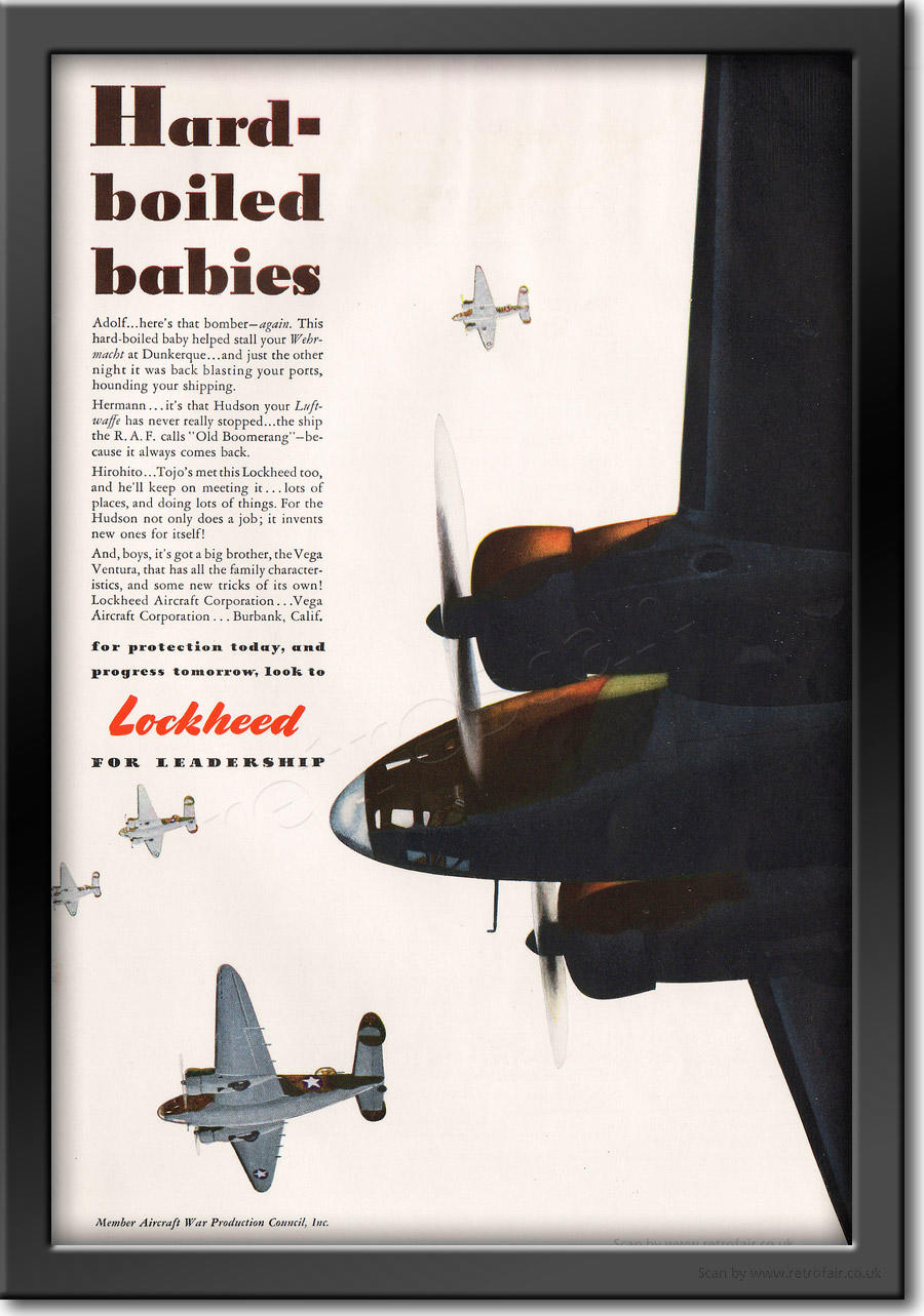 1942 Lockheed - framed preview retro