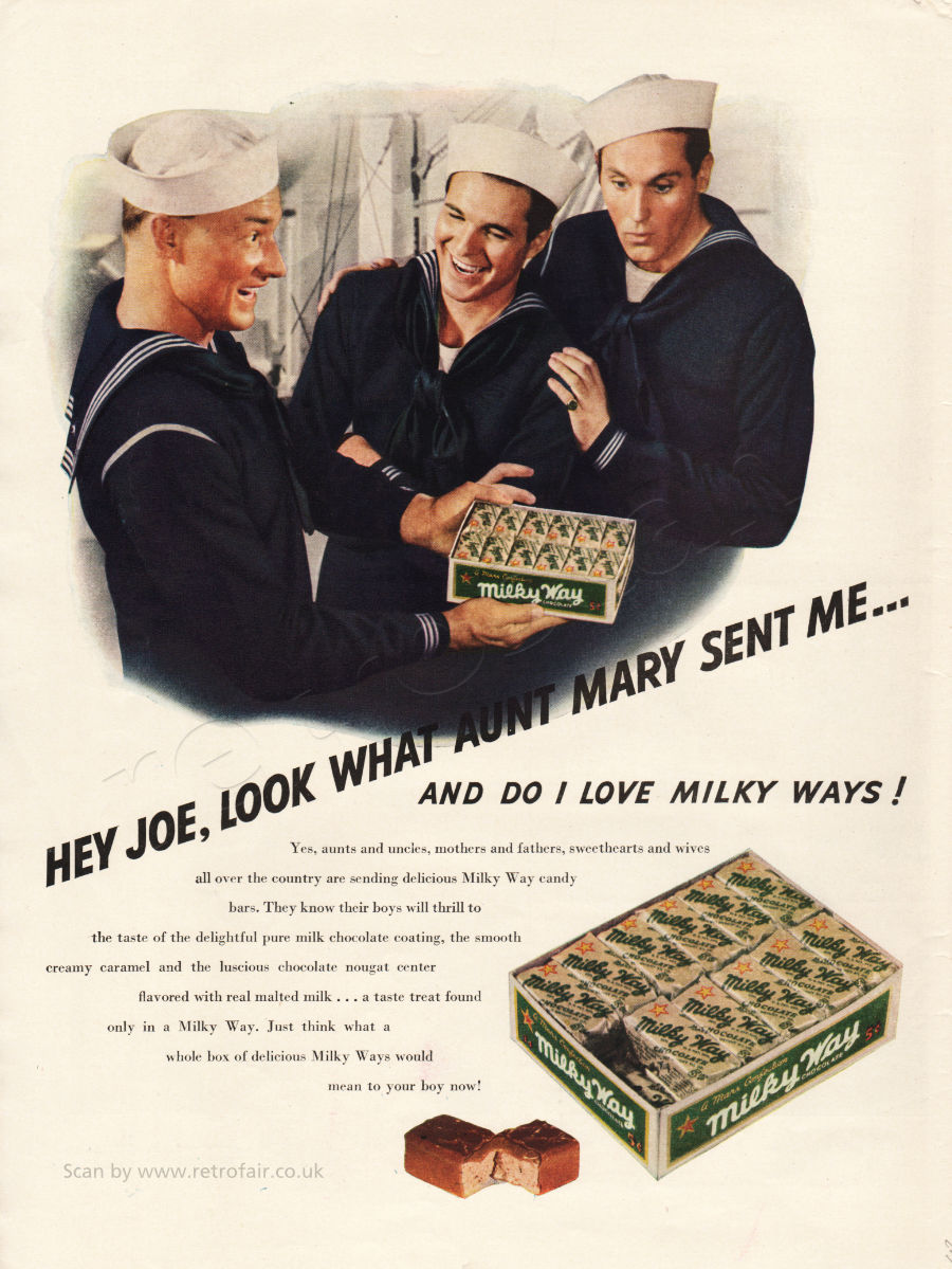 1942 Milky Way - unframed vintage ad