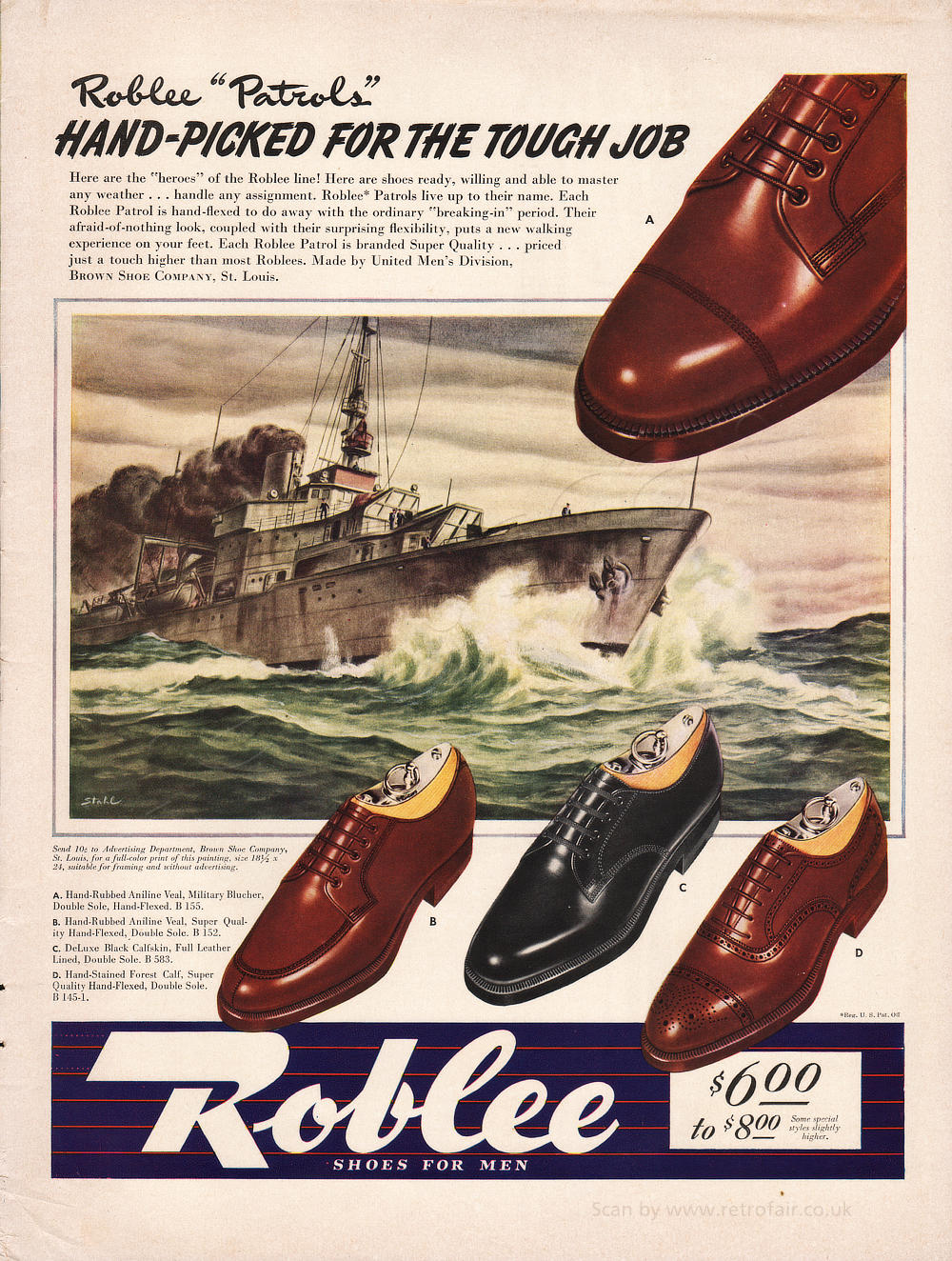 1942 Roblee Shoes unframed preview