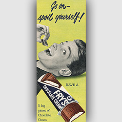 1954 Fry's Chocolate Cream - vintage ad