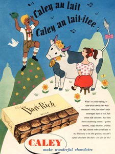 1954 Caley Dari-Rich chocolates