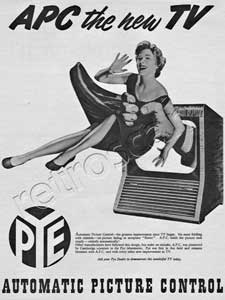 1954 PYE Television - vintage ad