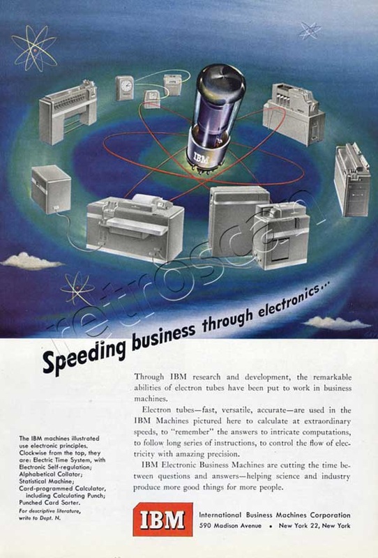 1950 IBM Electronics vintage ad