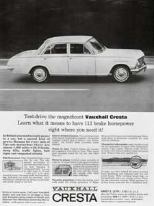 1964 Vauxhall Cresta vintage ad