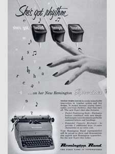1953 Remington Rand 'Rhythm' - vintage ad
