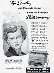 1952 Remington Rand - vintage ad
