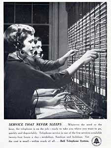 1950 Bell Service - vintage ad