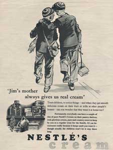 vintage Nestlé cream advert