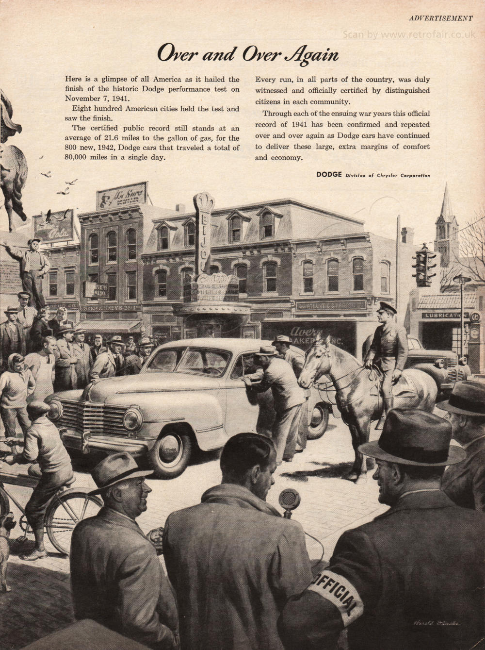 1945 Dodge Motors - unframed vintage ad