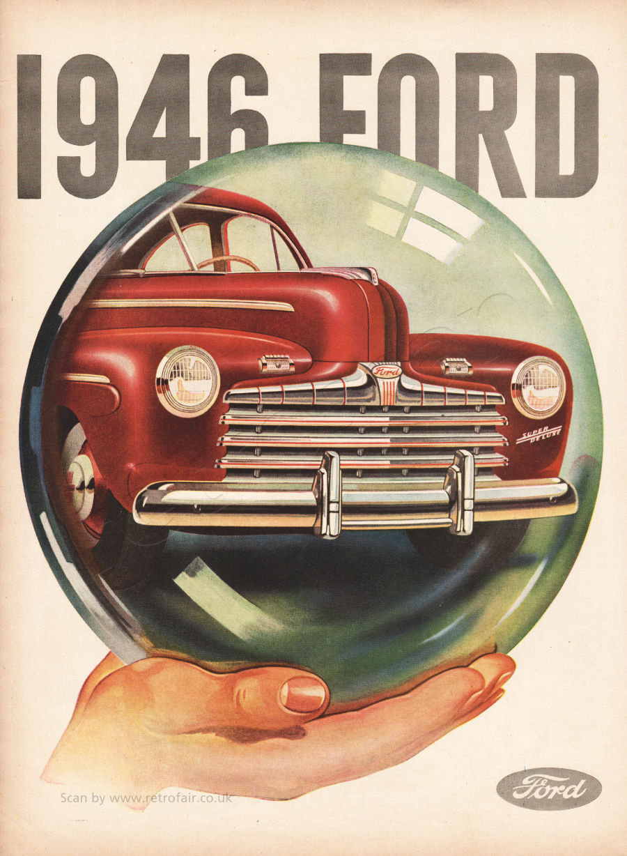 1946 Ford Motors - unframed vintage ad