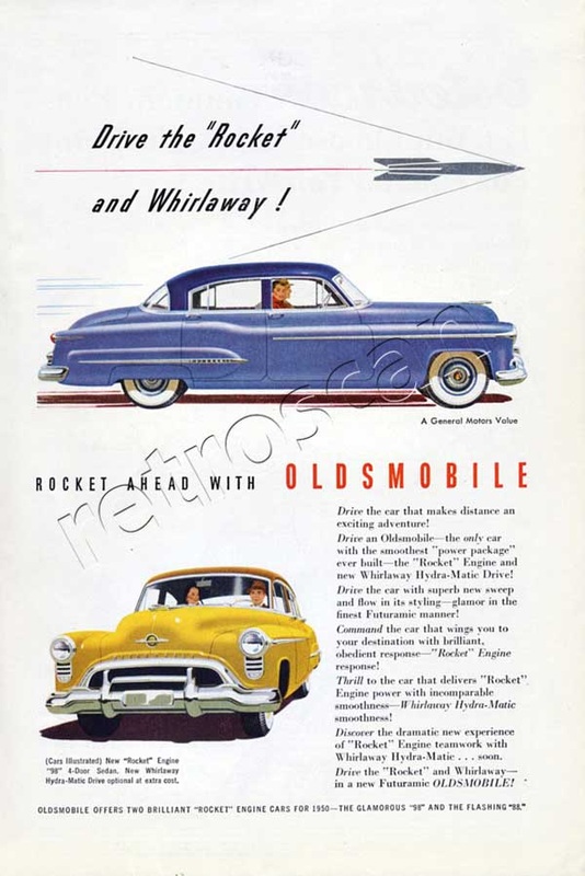 1950 Oldsmobile - unframed