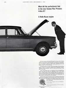 1964 Vanden Plas vintage advert