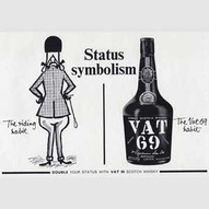 1963 VAT 69 Whisky - Status 'Riding' - vintage ad
