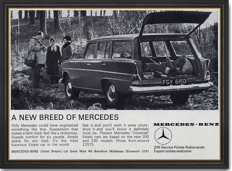 1966 Mercedes Benz Estate  advert