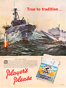 1958 Player's Cigarettes - vintage ad