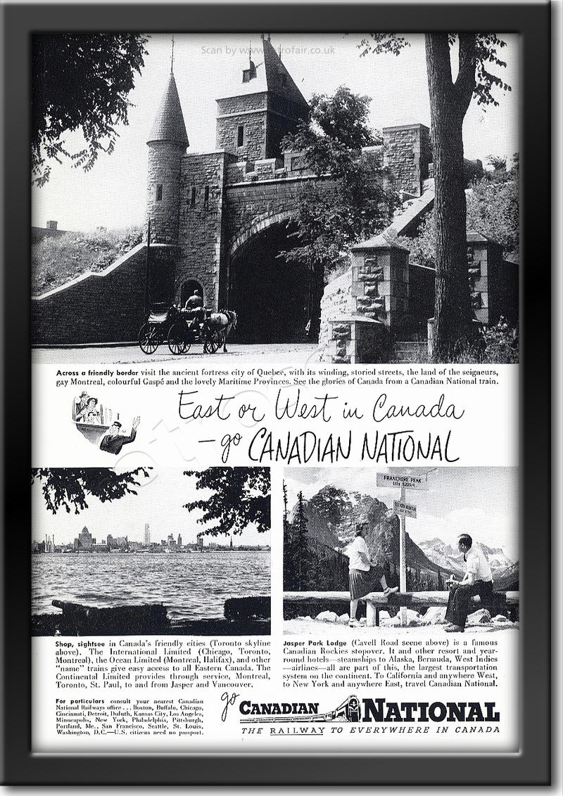 1948 Canadian National Railways  - framed preview
