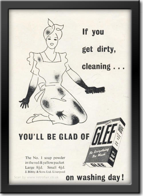 1948 vintage Glee Soap Powder Ad