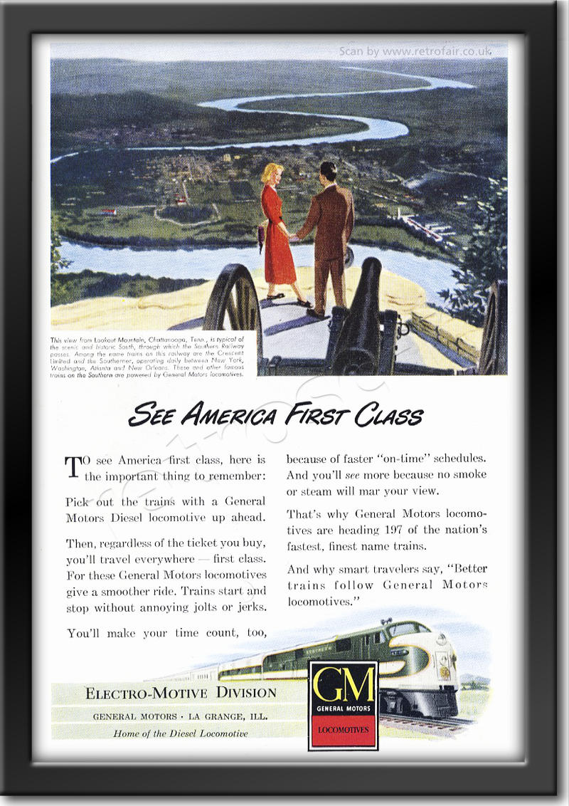 1948 vintage GM Locomotives advert