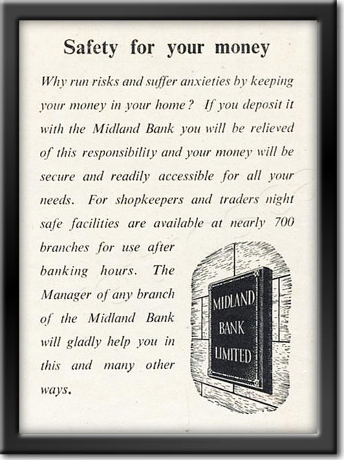 1948 vintage Midland Bank advert