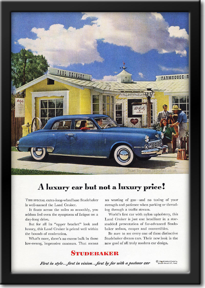 1948 vintage Studebaker  advert
