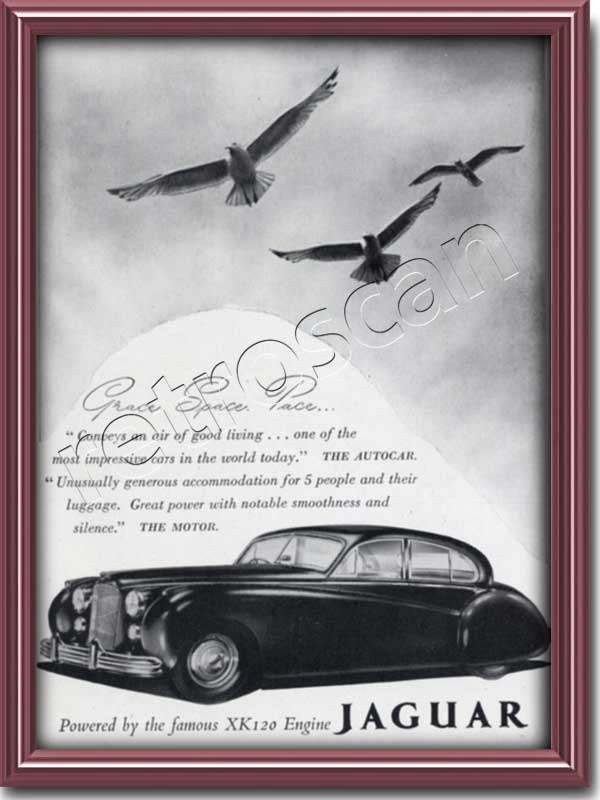 1952 vintage Jaguar vintage ad