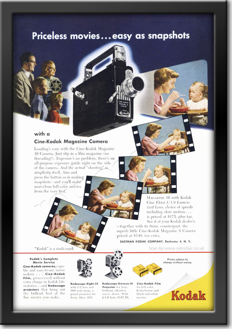 1949 Kodak  cine camera