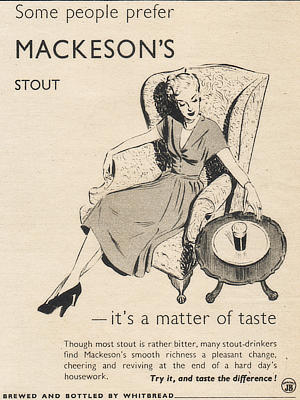 1949 Mackeson's Stout - vintage ad