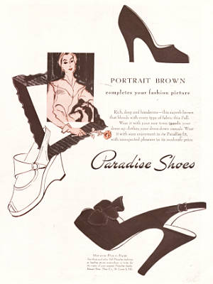 1949 Paradise Shoes - vintage ad